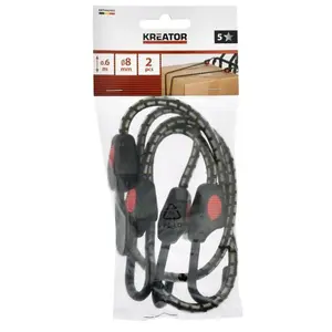 Luggage Rubber Ø 8 mm, 60 cm, 2 pcs – KREATOR KRTH40903