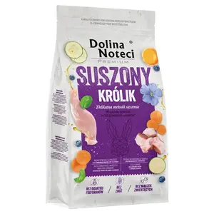 Сухой корм для собак Dolina Noteci Premium кролик 9 кг — для взрослых, белок 26%, жир 15%, без глютена и сои