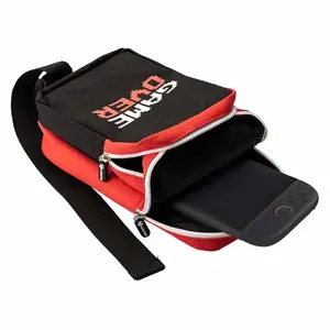 Subsonic SA5714 Shoulder Bag for Nintendo Gaming Consoles in Black and Red