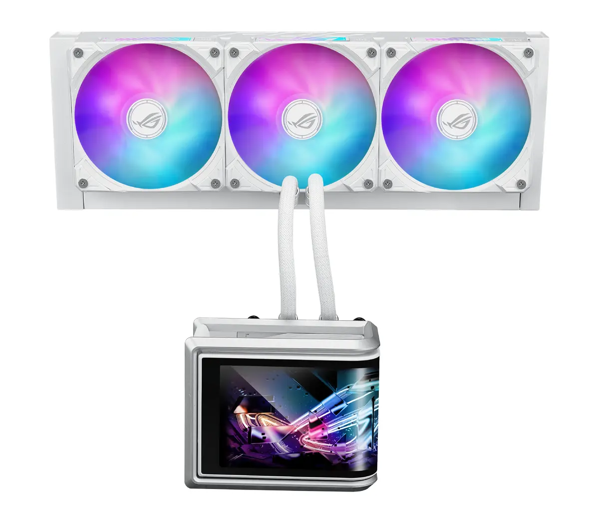 ASUS ROG Ryuo IV SLC 360 ARGB White Edition liquid cooler Photo 4