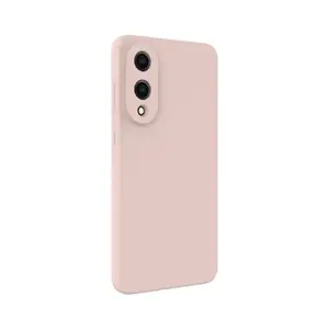 Силиконовый чехол Soft Touch Evelatus для Samsung Galaxy S25 Edge — Pink Sand