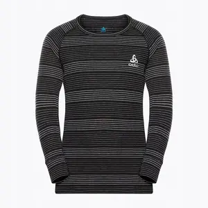 Children's thermal base layer two-piece Odlo ACTIVE WARM ECO SET size 104 cm Polyester Dark Grey