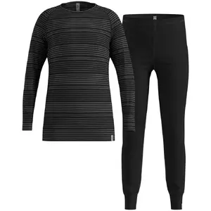 Children's underwear set Odlo ACTIVE WARM ECO SET size 116 cm Black-Grey