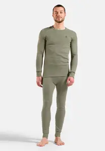 Thermal underwear top Odlo BL TOP crew neck long-sleeve Active Warm, size M, polyester, grey