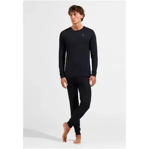 Vīriešu termo legingi Odlo BL BOTTOM long MERINO 200 Izm. L Melni merīnogu vilna