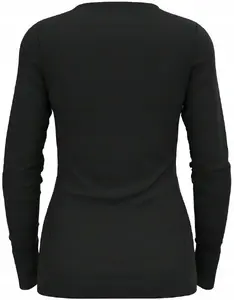 Pamatkrekls Odlo BL TOP Merino 200 ar garām piedurknēm un apaļu kaklu – merino vilna, izmērs S, melns