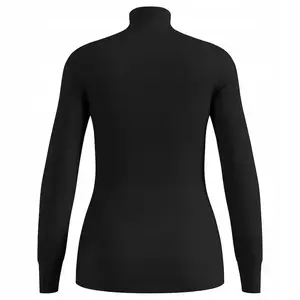 Odlo Active Warm Eco Women's Thermal Long Sleeve Turtle Neck Top Size M Black
