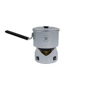 Camping micro stove Trangia 100500, 0.5 L pot, 1000 W cooking zone, foldable 112×83 mm, 282 g