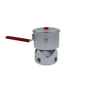 Alcohol camping stove Trangia 100530 — micro light, 0.5 L pot, 1500 W, 112×83 mm folded, 188 g
