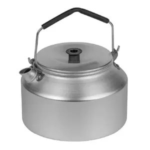 Tējkanna Trangia 245 viegla alumīnija 1,4 L, melna roktura, 201 g, Ø 152 mm