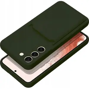 Card Case for Samsung A14 5G / A14 4G, Green — Protective phone wallet with card slot