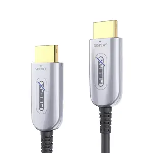 FiberX HDMI cable FX-I350-070 70m Type A Male 2.0 18Gbit/s Black Silver