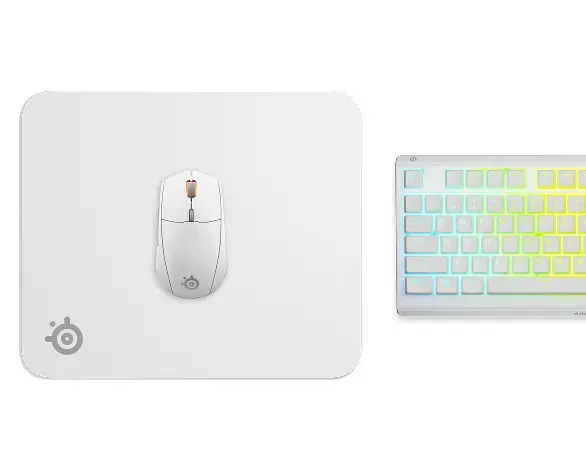 Peles paliktnis Steelseries QcK M White Photo 3