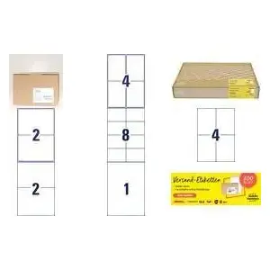 Shipping labels Avery Zweckform 8025-300 White — 1,200 printable self-adhesive labels