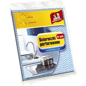Perforated Viscose Wipes JAN Niezbędny 5 pcs – disposable cleaning cloths