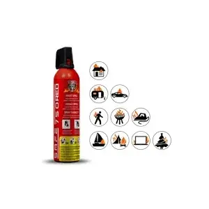 Apgaismojošs ugunsdzēšanas sprejs Safe 750 RED, 750 ml aerosols nelieliem ugunsgrēkiem un ārkārtas situācijām