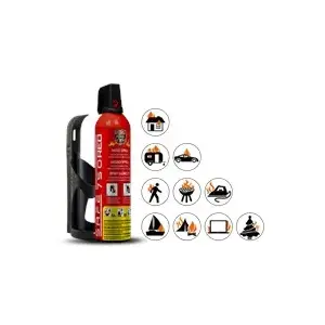 Ugunsdzēšamais aerosols Safe S-SAFE750RED-75C 750 ml sarkans ar turētāju — ugunsdzēšanas aerosols