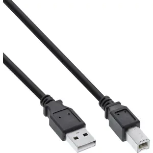 USB 2.0 Cable A to B InLine B-34502X, 1.8 m, black