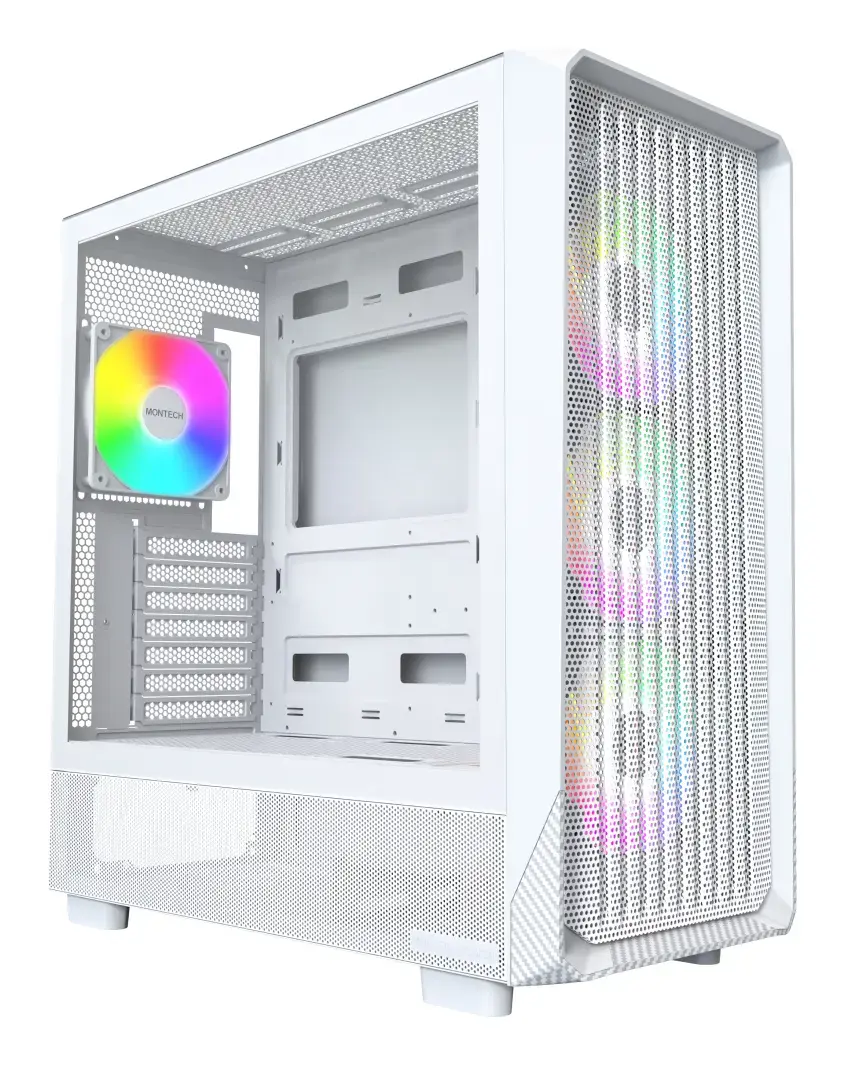 Datora korpuss Montech X5 Midi Tower White Photo 2