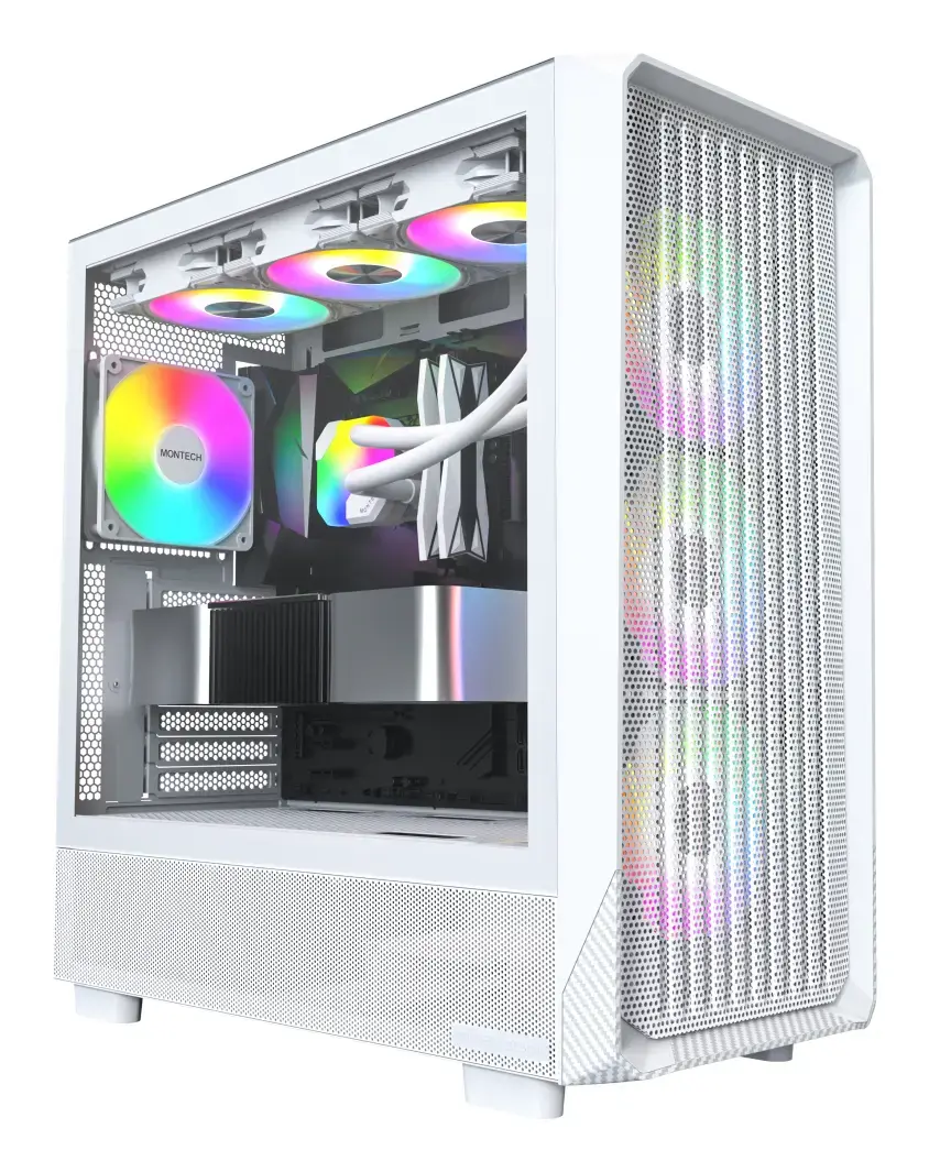 Datora korpuss Montech X5 Midi Tower White Photo 3