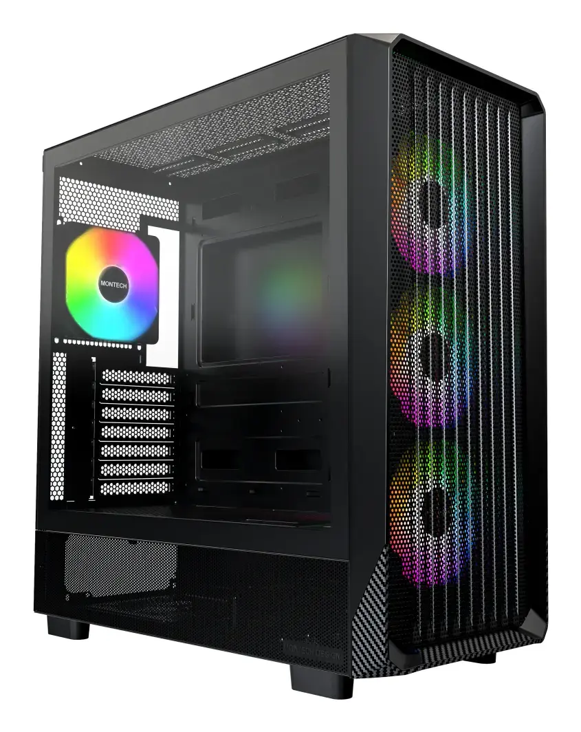 PC Case Montech X5 Midi Tower Black Photo 2