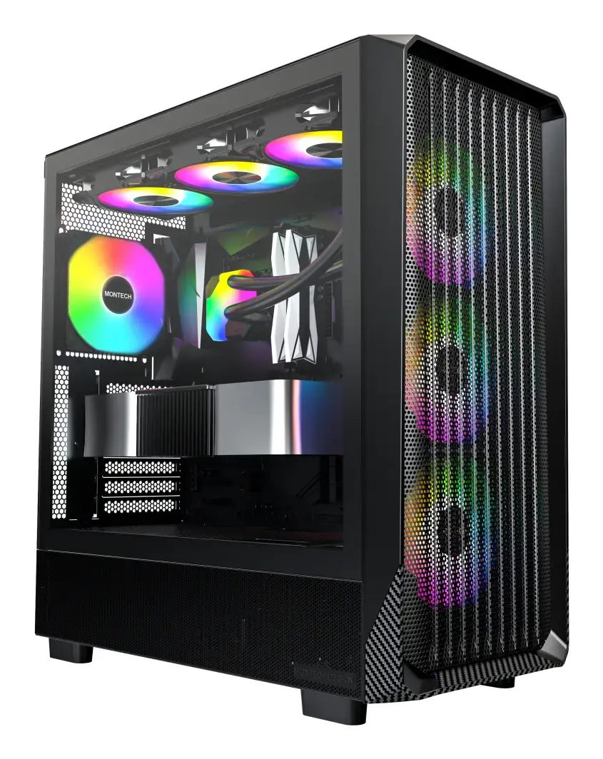 PC Case Montech X5 Midi Tower Black Photo 3
