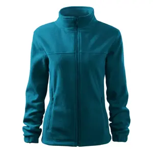 Fleece sweater MALFINI RIMECK Jacket 504 — women's, petrol blue, 280 g/m²