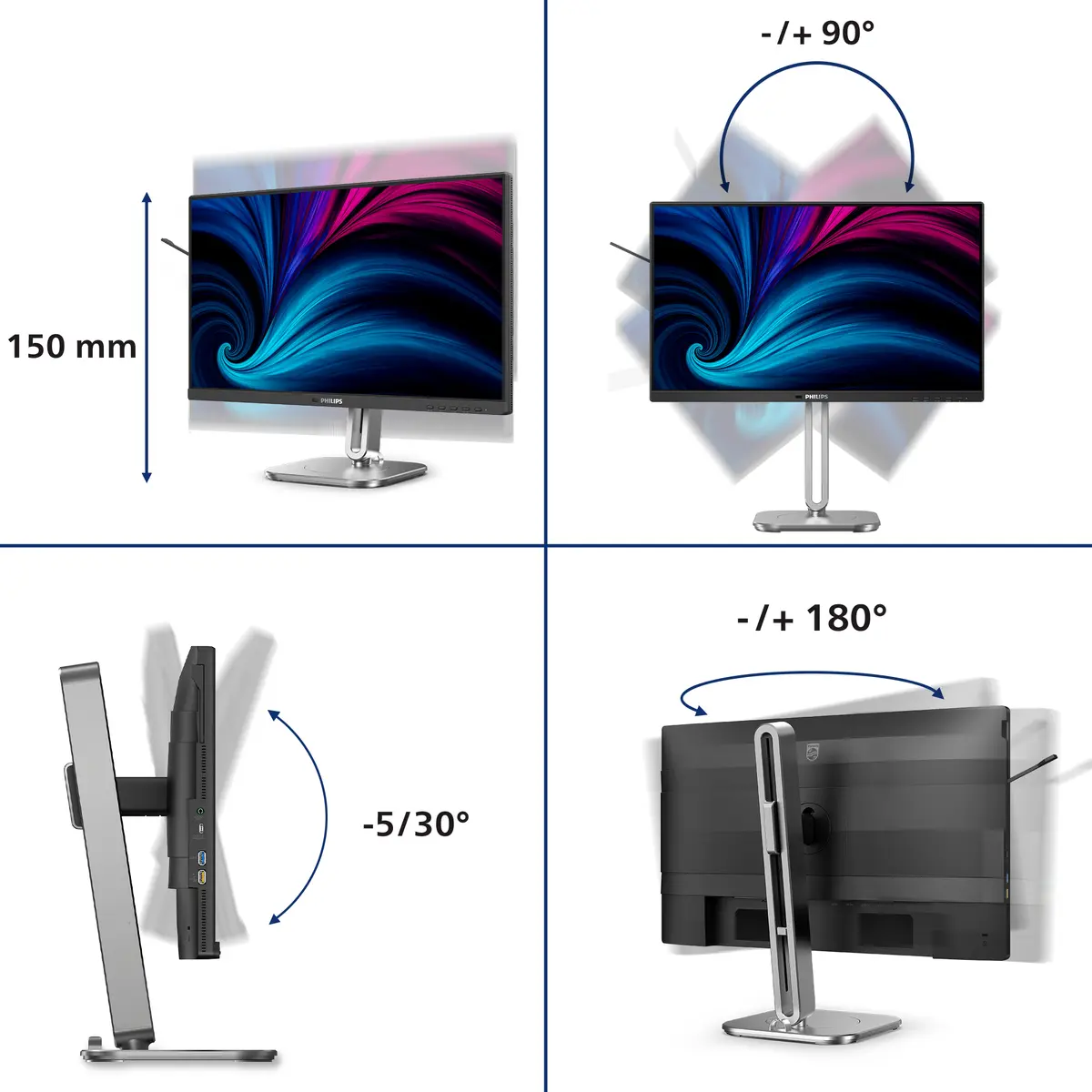 Компьютерный монитор Philips 4000 series 24B2U4301/00 Photo 5
