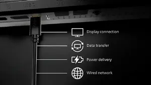 RJ-45 uz USB-C nodrošina ērtu un drošu tīkla savienojumu