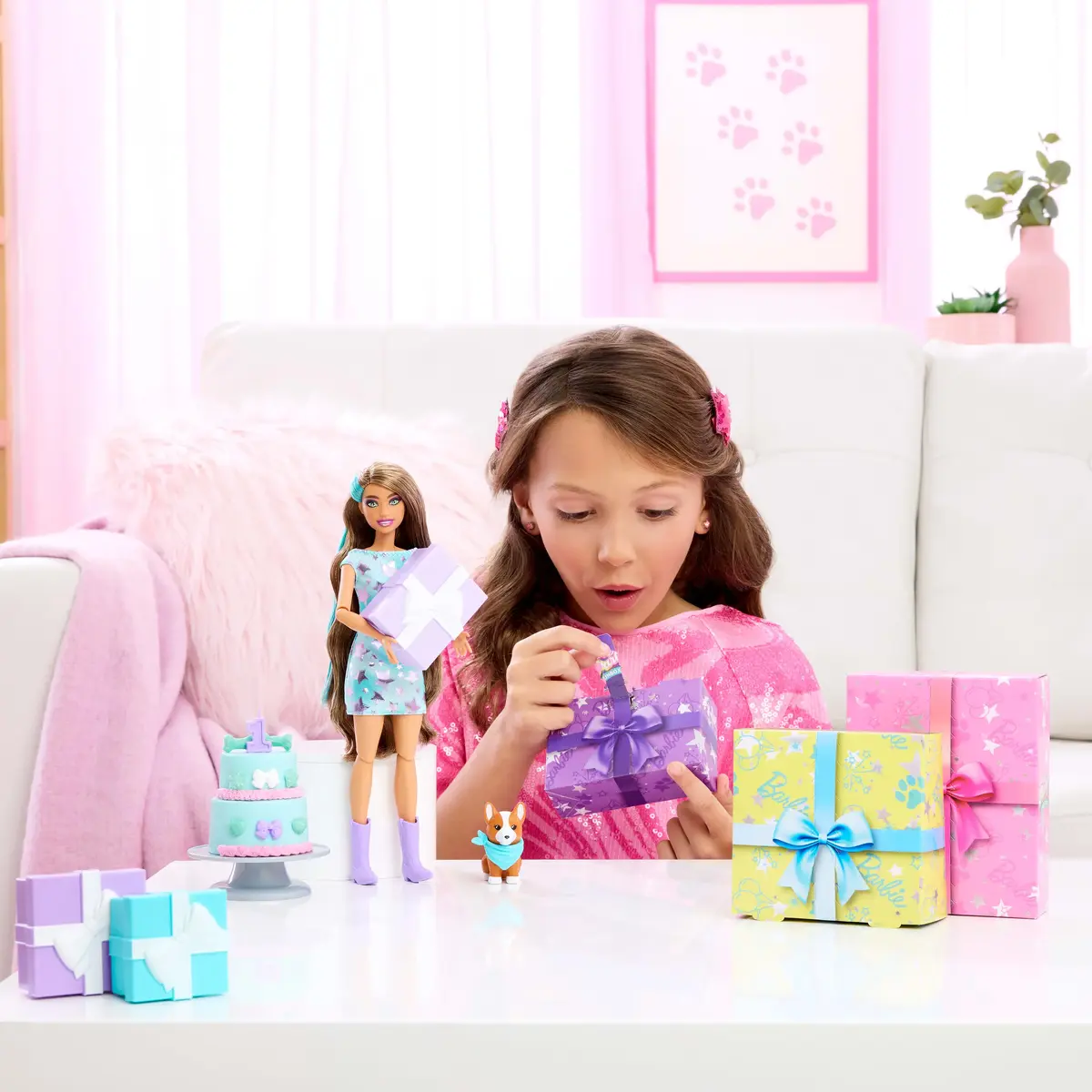 Кукла модная Barbie Party Unboxed Pet Birthday Series Photo 2