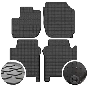 Car Rubber Floor Mats RING for Honda Jazz IV – Custom-fit set, water-resistant, durable