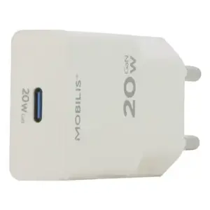 Mobile device charger Mobilis 020025 Universal White AC Fast charging