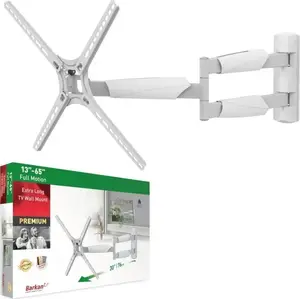 Wall mount BARKAN BM343XLW for LED/LCD TV 13–65 inch, max load 36 kg, rotatable and tiltable