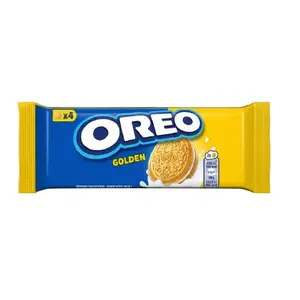 OREO sandwich cookies Golden with vanilla filling, 44 g pack