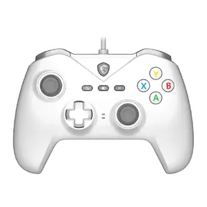 Wired USB Gaming Controller MSI FORCE GC200 WHITE — ergonomic design, wired connection