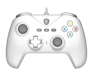 MSI FORCE GC200 WHITE Gaming Controller USB Wired Gamepad for PC and Android