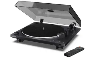 Sharp RP-TT100 Belt-Drive Audio Turntable in Black with Automatic Operation, Bluetooth, and USB Type-C Connectivity