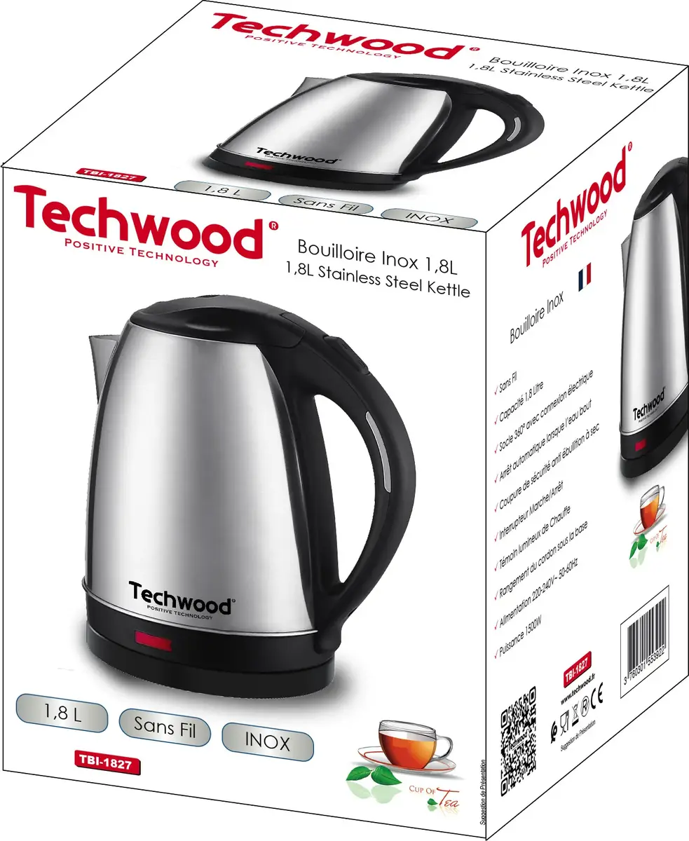 Electric kettle Techwood TBI-1827 Photo 2