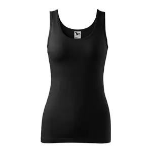 T-krekls MALFINI sieviešu Triumph melns 180 g/m², īsām piedurknēm, apaļš kakla izgriezums