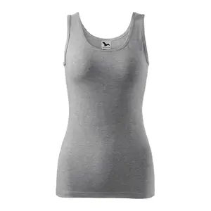 T-krekls MALFINI sieviešu Triumph, tumši pelēks melange, 180 g/m²