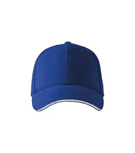Cepure MALFINI Cap Sandwich 6P Royal blue 340 g/m²