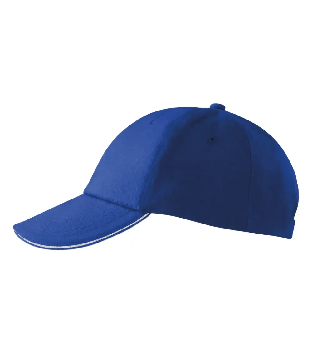 Hat MALFINI Cap Sandwich 6P Royal blue Photo 5