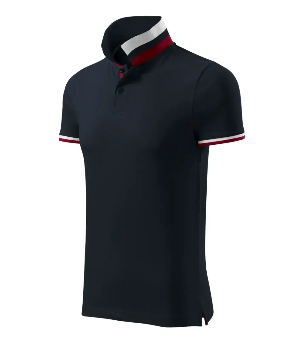 Поло MALFINI Collar Up тёмно-синее Photo 3