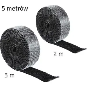 Kabeļu organizators Aptel AG736, melns, garums 5 m