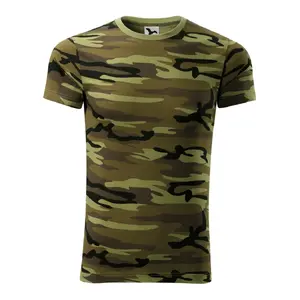 Футболка MALFINI Camouflage 144 унисекс, 160 г/м², зелёная, разные размеры