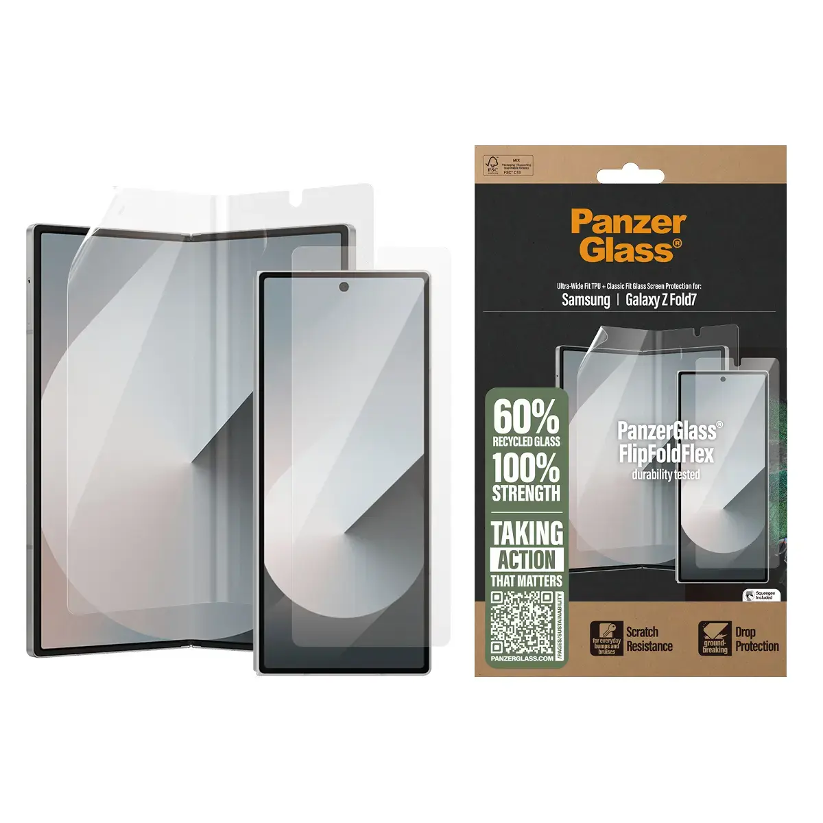 Ekrāna aizsargstikls PanzerGlass Samsung Galaxy Z Fold7 Photo 2