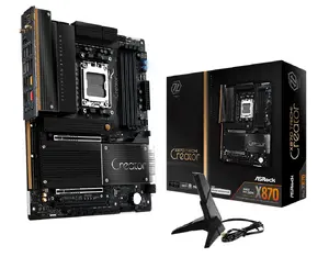 Mātesplate ASRock X870 Taichi Creator ATX — AMD X870, Socket AM5, DDR5, 4 DIMM, 256 GB, 10Gb Ethernet, Wi‑Fi 7