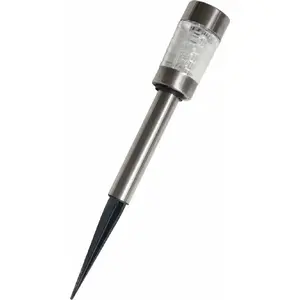 Solar lamp Volteno VO1919 — stainless steel housing, silver finish, model VO1919