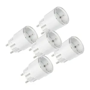 Smart outlet set Shelly Plug S MTR Gen3 — 5 pieces, 12A, white