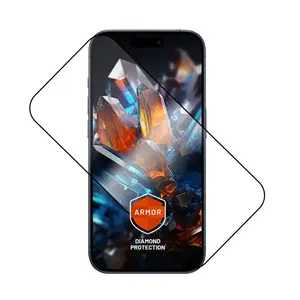 Защитное стекло FIXED для Apple iPhone 17 Pro — закалённое, чёрное, Armor, аппликатор против пыли, AR-покрытие